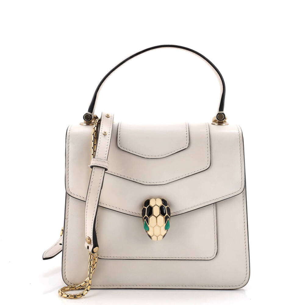 Bvlgari Small Serpenti Forever Top Handle Bag Leather